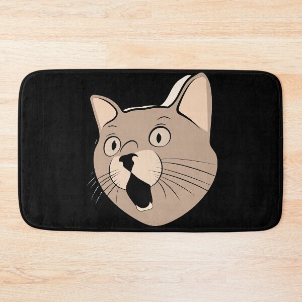 Item preview, Drawing a funny cat head stickers designed and sold by mando24895.