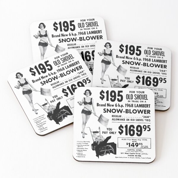 Item preview, 1968 SNOW BLOWER ADVERT designed and sold by ThrowbackAds.