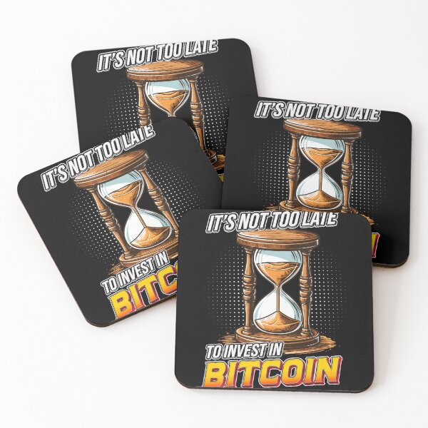 Item preview, Hourglass - it's not too late to invest in Bitcoin designed and sold by CryptoFunMerch.