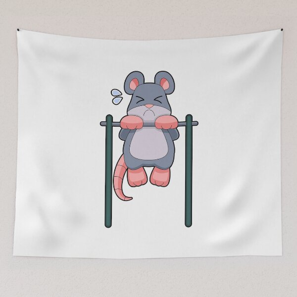 Item preview, Mouse Bodybuilder Pull ups Bodybuilding designed and sold by Snabdesign84.