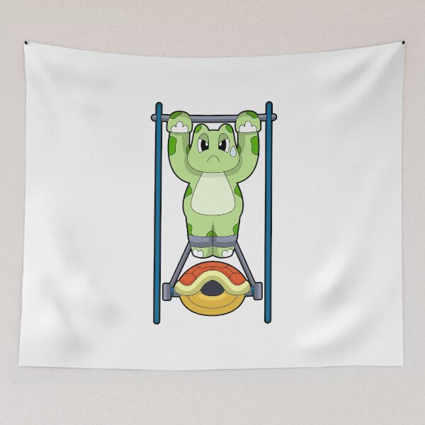 Item preview, Turtle Bodybuilder Pull ups Bodybuilding designed and sold by Snabdesign84.