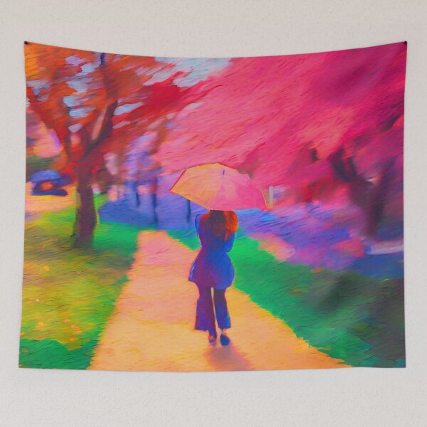 Item preview, WOMAN WITH UMBRELLA designed and sold by asudesign.