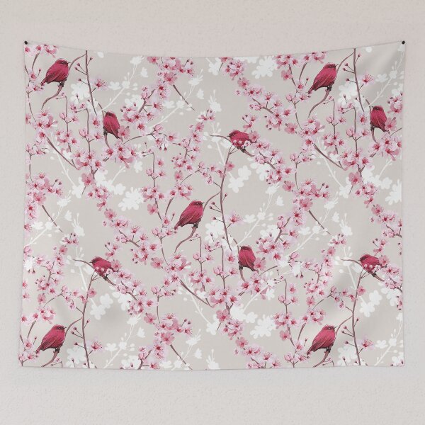 Item preview, Birds and Cherry Blossoms designed and sold by Letitgo.guru Swag.