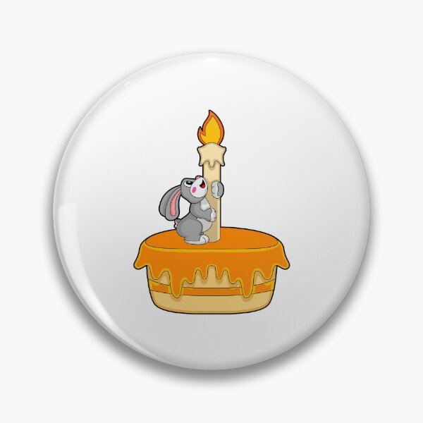 Item preview, Rabbit Birthday Cake Candle designed and sold by Snabdesign84.
