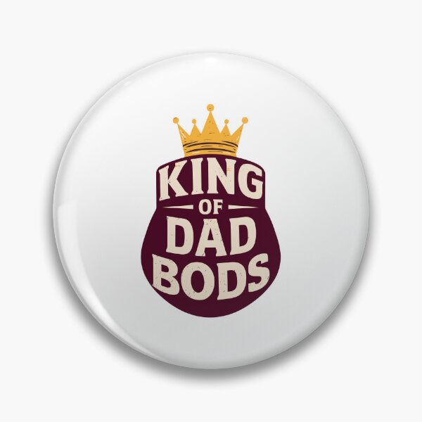 Item preview, Father's Day Special: King of Dad Bods Crown Belly Silhouette Design designed and sold by HahaHandlesHub.