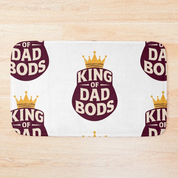 Item preview, Father's Day Special: King of Dad Bods Crown Belly Silhouette Design designed and sold by HahaHandlesHub.