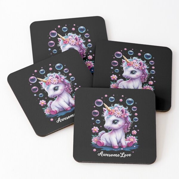 Item preview, Cute baby Unicorn Awesome Love designed and sold by 90's Misaki.
