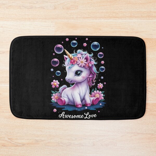 Item preview, Cute baby Unicorn Awesome Love designed and sold by 90's Misaki.
