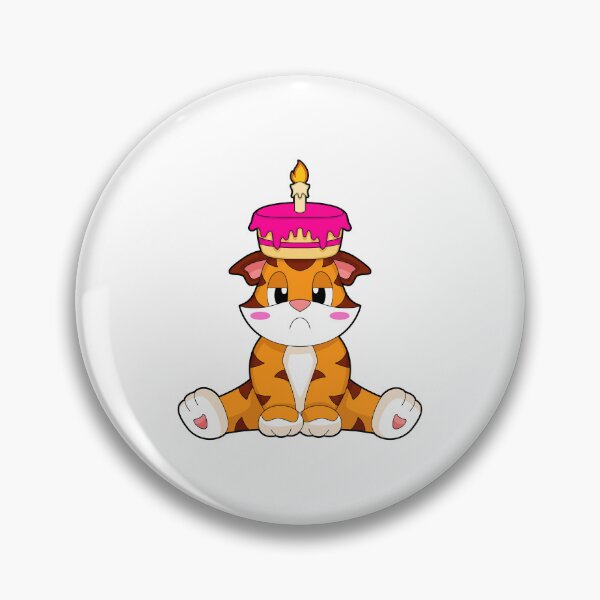 Item preview, Tiger Birthday Cake Candle designed and sold by Snabdesign84.