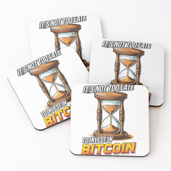 Item preview, Hourglass - it's not too late to invest in Bitcoin designed and sold by CryptoFunMerch.