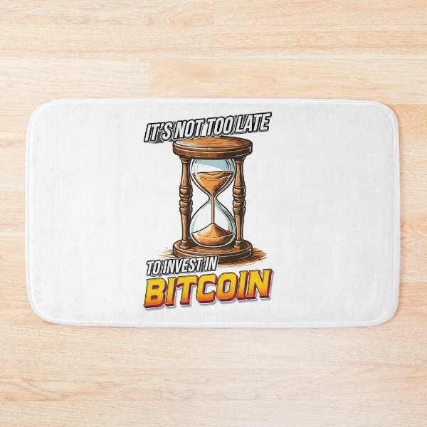 Item preview, Hourglass - it's not too late to invest in Bitcoin designed and sold by CryptoFunMerch.