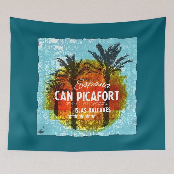 Item preview, Mallorca Balearic Islands - Can Picafort Palms designed and sold by Periartwork.
