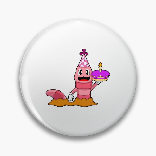 Item preview, Worm Birthday Cake Candle designed and sold by Snabdesign84.