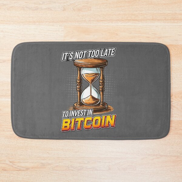 Item preview, Hourglass - it's not too late to invest in Bitcoin designed and sold by CryptoFunMerch.