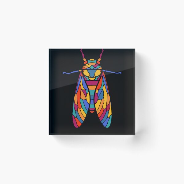 Item preview, Cicada - Colorful Cicada Retro Color Cicadas designed and sold by BatShirtsCrazy.