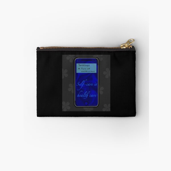 Item preview, Turn off notifications (Self-care) (Dark) designed and sold by ThatSpicyStitch.