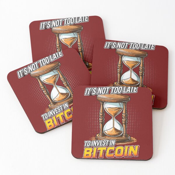 Item preview, Hourglass - it's not too late to invest in Bitcoin designed and sold by CryptoFunMerch.