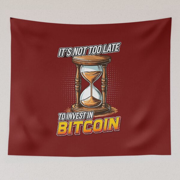 Item preview, Hourglass - it's not too late to invest in Bitcoin designed and sold by CryptoFunMerch.