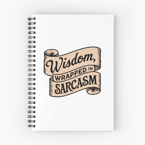 Item preview, Father's Day Special: Wisdom Wrapped in Sarcasm Vintage Scroll Design designed and sold by HahaHandlesHub.