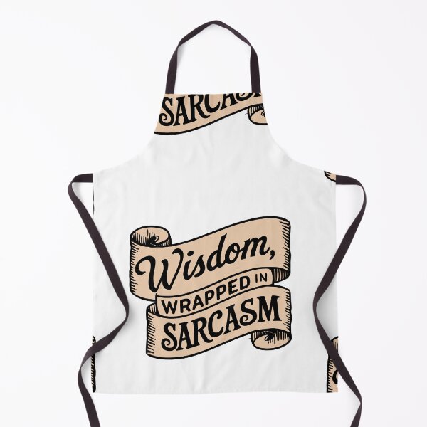 Item preview, Father's Day Special: Wisdom Wrapped in Sarcasm Vintage Scroll Design designed and sold by HahaHandlesHub.