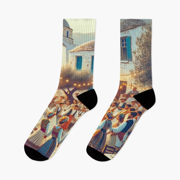 Item preview, Traditional Greek Festival - Folk Dance Celebration Art designed and sold by FarBeyound.