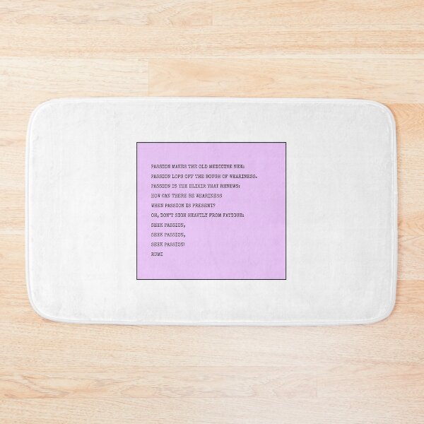 Item preview, Rumi Poem - passion designed and sold by Inspirationmotivation.