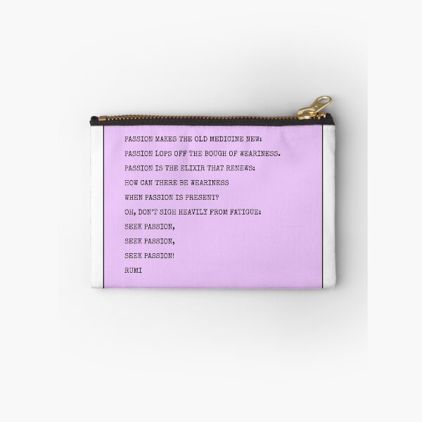 Item preview, Rumi Poem - passion designed and sold by Inspirationmotivation.