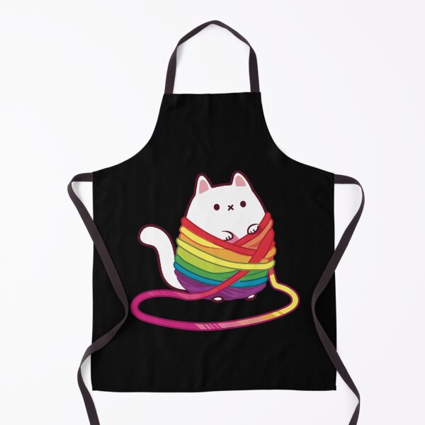 Item preview, Cat Tangled In Rainbow Yarn designed and sold by SweetClicks123.