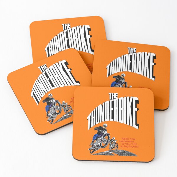 Artikelvorschau, THUNDERBIKE - Slotcar-Rennen-Werbung entworfen und verkauft von ThrowbackAds.
