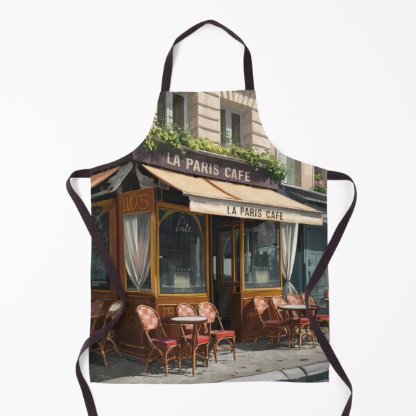 Item preview, “La Paris Cafe” Scene - Charming Watercolor and Mixed Media Artwork… Café de Paris. By Carraann designed and sold by CARRAANN.