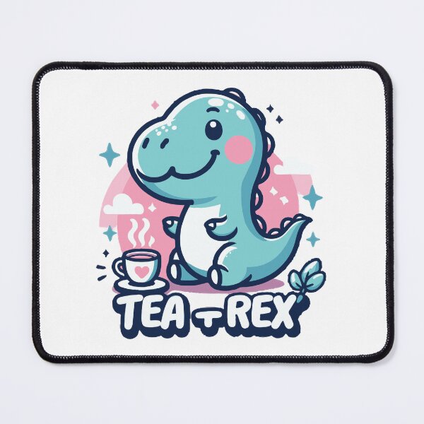 Item preview, Tea-Rex Drinking Tea designed and sold by PaintedPixels01.