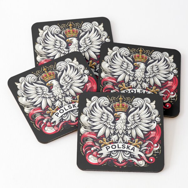 Item preview, Poland Polska Polish coat of arms eagle flag gift designed and sold by Pineapple-Tree.