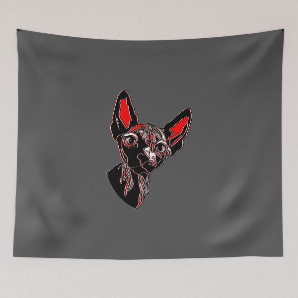 Item preview, Head Sphynx Cat Feline Breed Canadian Hairless Pet  designed and sold by 4rpixs.
