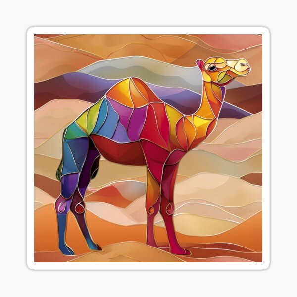Item preview, Abstract Rainbow Camel designed and sold by Becooldesing.