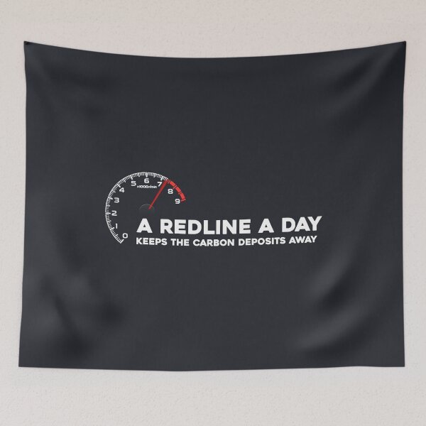 Item preview, A Redline a Day Keeps the Carbon Deposits Away designed and sold by ApexFibers.