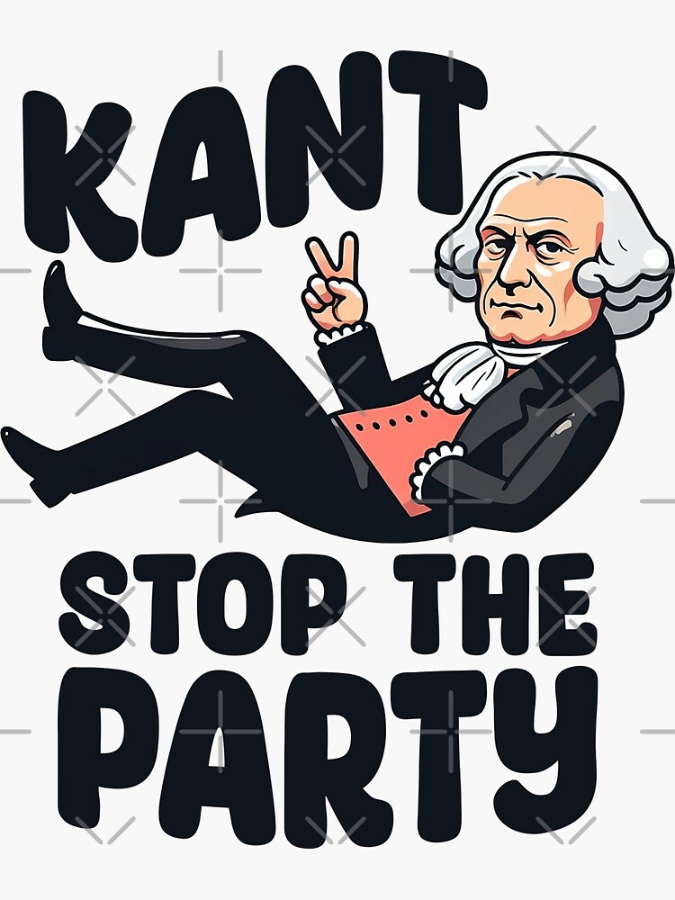 Thumbnail 3 von 3, Sticker, Kant designt und verkauft von teesandlove.