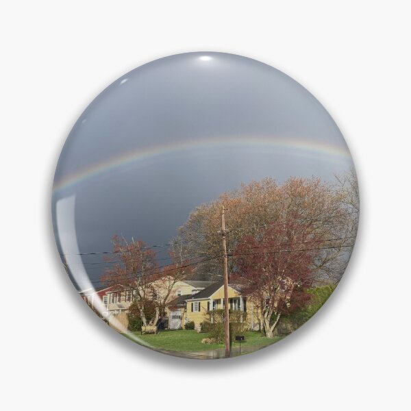 Item preview, April Rainbow Over a Suburban Neighborhood  designed and sold by Amanda1775.