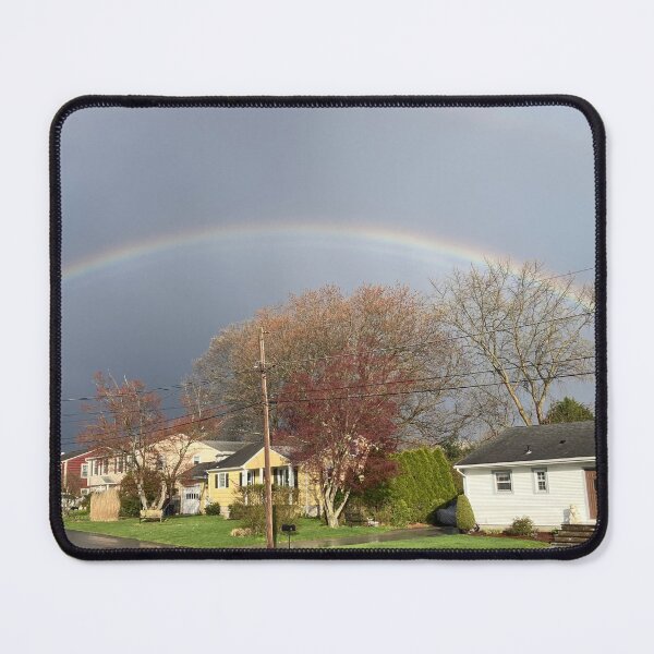 Item preview, April Rainbow Over a Suburban Neighborhood  designed and sold by Amanda1775.