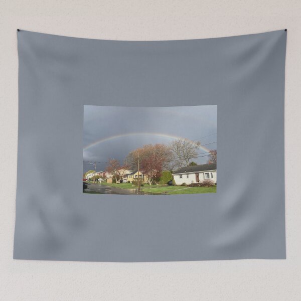 Item preview, April Rainbow Over a Suburban Neighborhood  designed and sold by Amanda1775.
