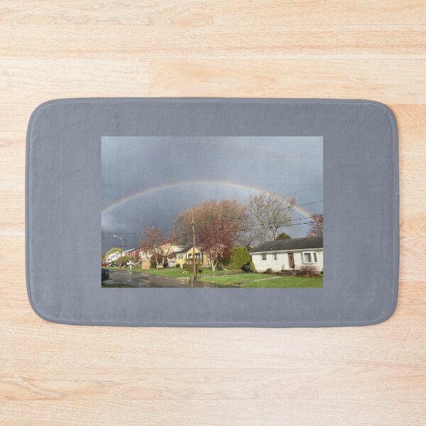 Item preview, April Rainbow Over a Suburban Neighborhood  designed and sold by Amanda1775.