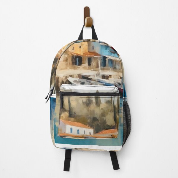 Item preview, Idyllic Greek harbour designed and sold by painting-greece.