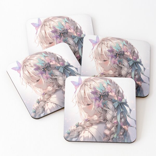 Item preview, Whimsical Pastel Ribbon Daydream Anime Girl designed and sold by bubblegoth.