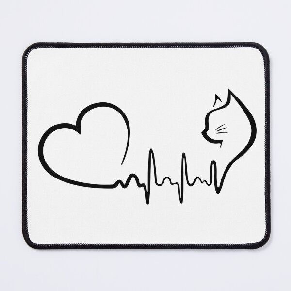 Item preview, Cat heartbeat. Catmom silhouette designed and sold by godleo.