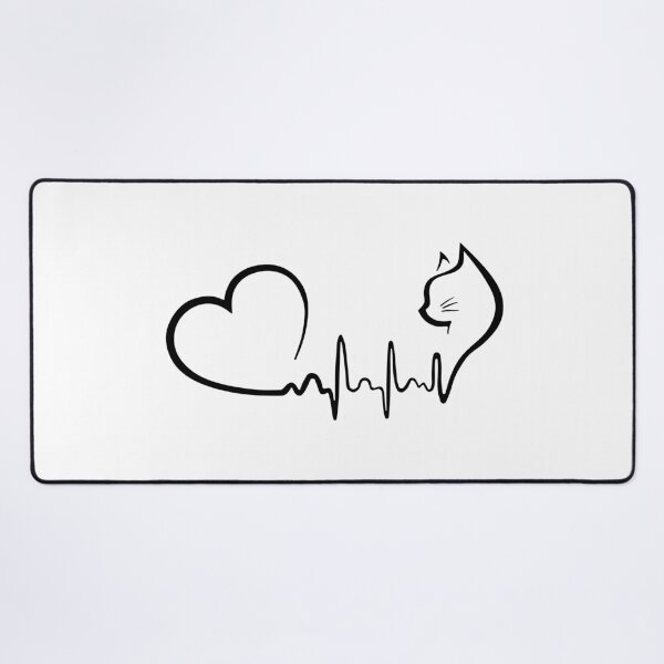 Item preview, Cat heartbeat. Catmom silhouette designed and sold by godleo.