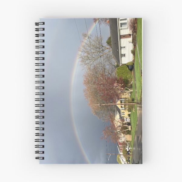 Item preview, April Rainbow Over a Suburban Neighborhood  designed and sold by Amanda1775.