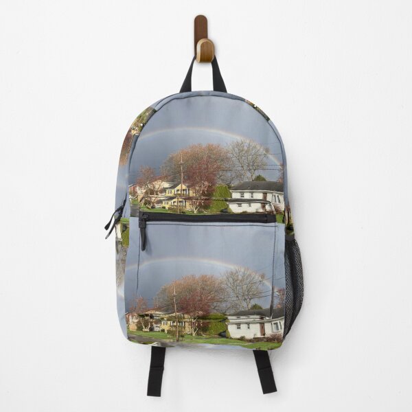 Item preview, April Rainbow Over a Suburban Neighborhood designed and sold by Amanda1775.