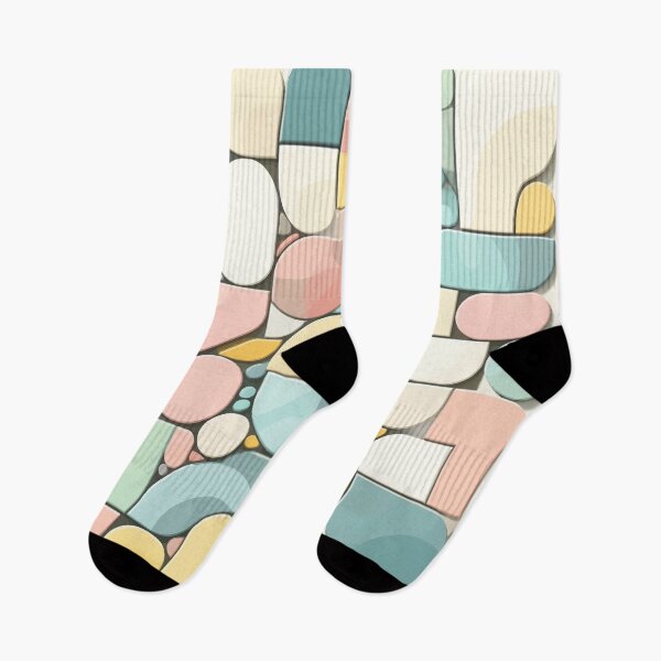 Artikelvorschau, Weiche Geometrie - Abstrakte Pastell-Mosaikkunst entworfen und verkauft von FarBeyound.
