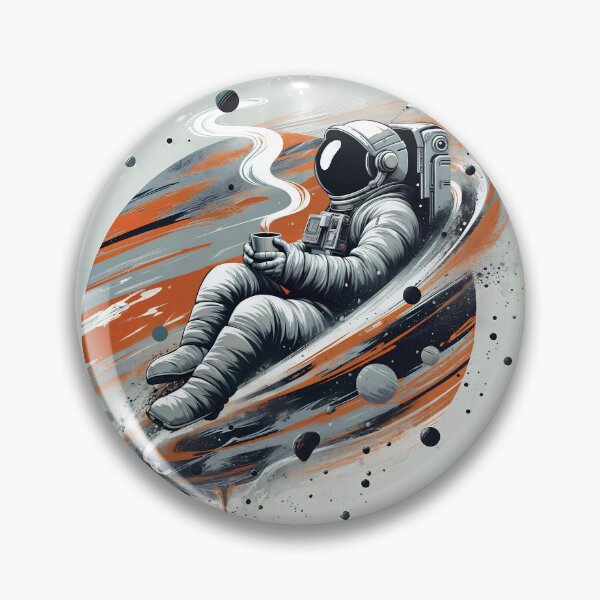Item preview, Astronaut Enjoying Coffee in Space designed and sold by PixelCraftDSG.