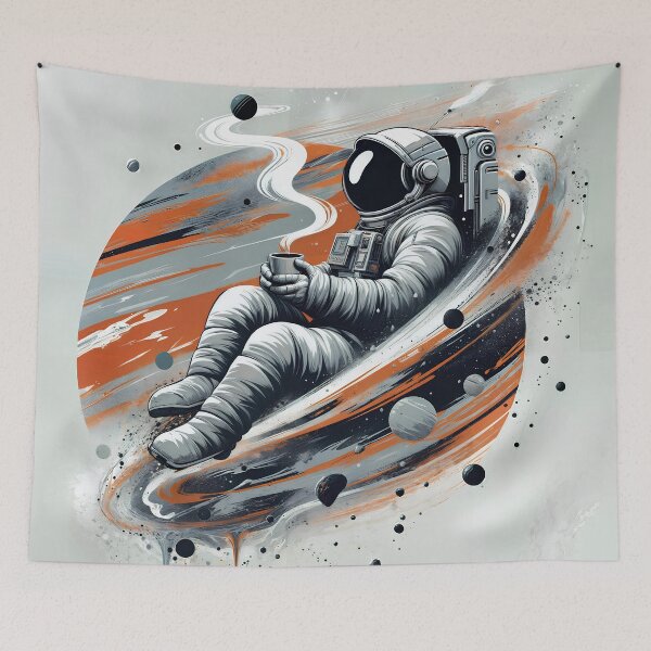 Item preview, Astronaut Enjoying Coffee in Space designed and sold by PixelCraftDSG.