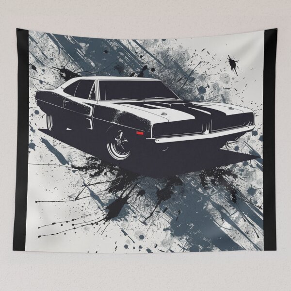 Aperçu de l'œuvre American Muscle : les voitures classiques en action créée et vendue par DriveInDesign.